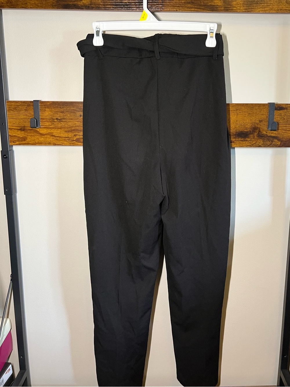 Le Chateau Black Paperbag Waist Tie Trousers - Picture 2 of 3